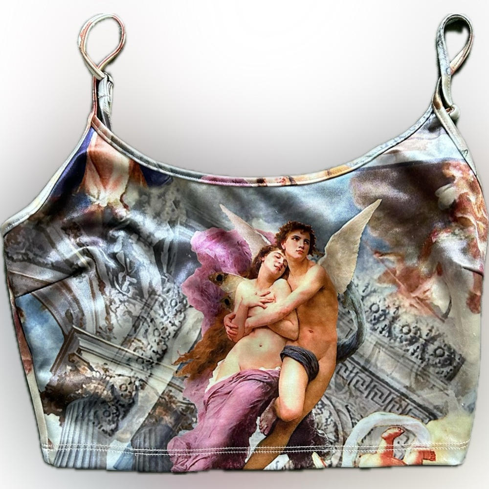 ‘hold me’ renaissance painting cami, silky